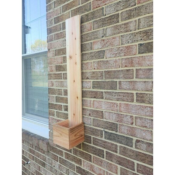 Custom Wooden Address Planter Box  | Rustic Welcome Door Hanger - Picture 5 of 7